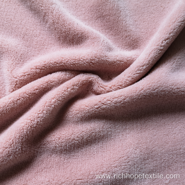 100% Polyester Solid Coral Minky Fleece Fabric